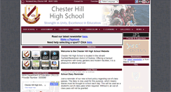 Desktop Screenshot of chesterhillhighschool.com